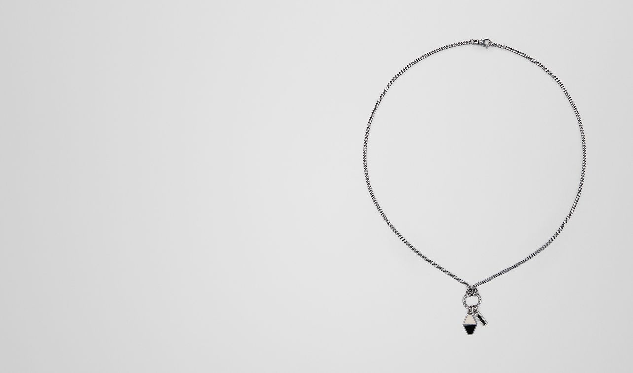 nero/mist silver necklace landing