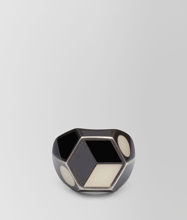 BOTTEGA VENETA MULTICOLOR SILVER RING Ring Woman fp