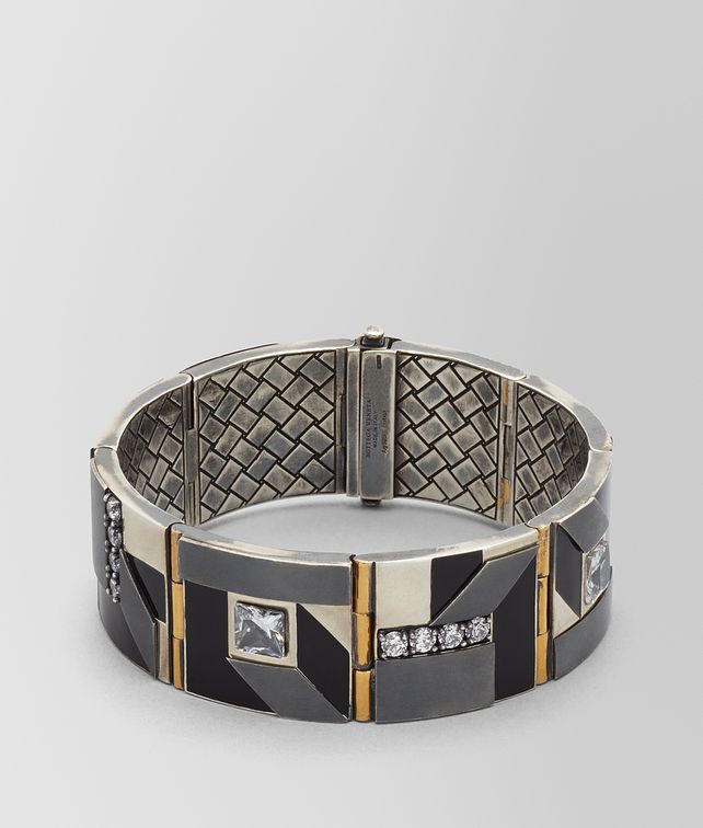 BOTTEGA VENETA CUBIC ZIRCONIA/ENAMEL/SILVER BRACELET Bracelet Woman fp