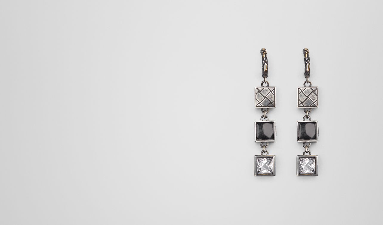 orecchino in zirconia cubica/smalto/argento landing