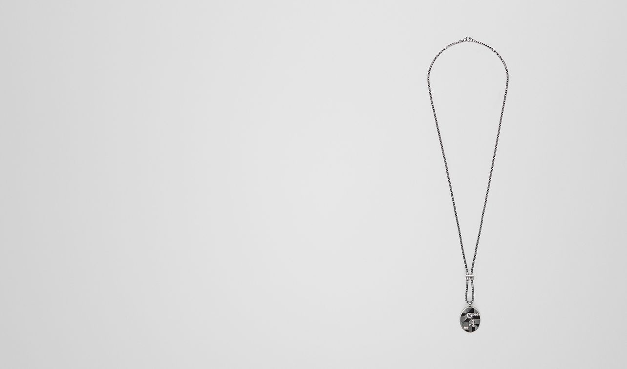 collana in zirconia cubica/smalto/argento landing
