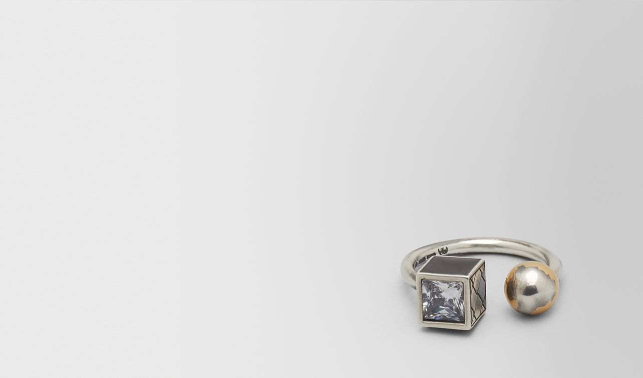 cubic zirconia/enamel/silver ring landing