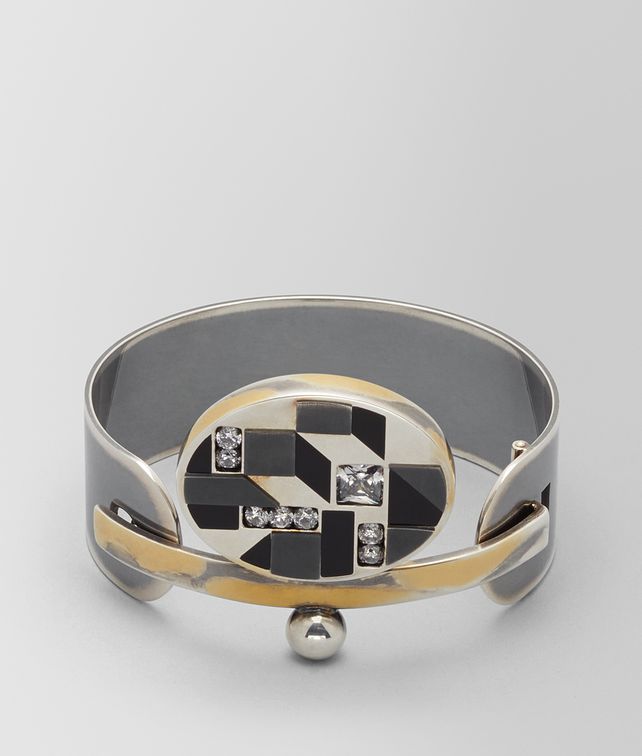 BOTTEGA VENETA ONYX/CUBIC ZIRCONIA/SILVER BRACELET Bracelet Woman fp