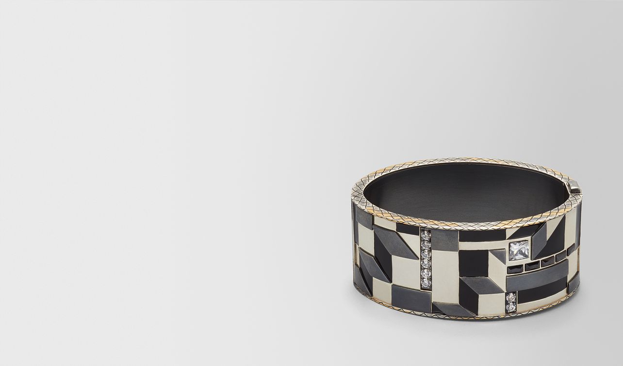 bracciale in zirconia cubica/smalto/argento landing