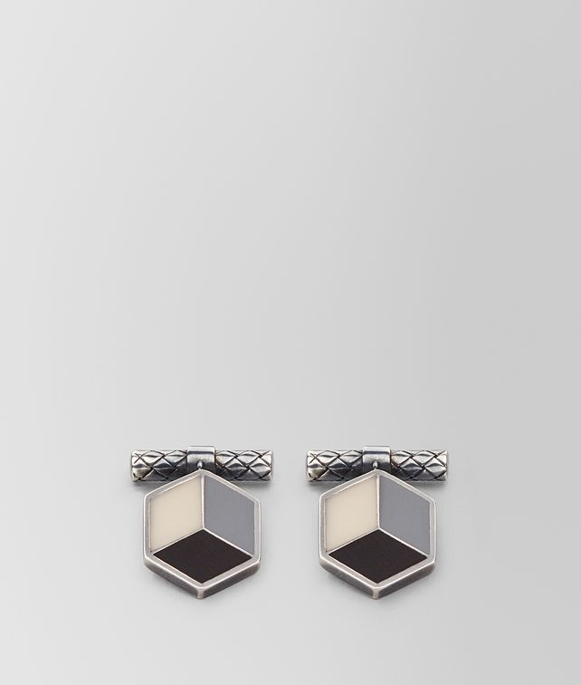 BOTTEGA VENETA MULTICOLOR SILVER CUFFLINKS Other Jewelry Woman fp