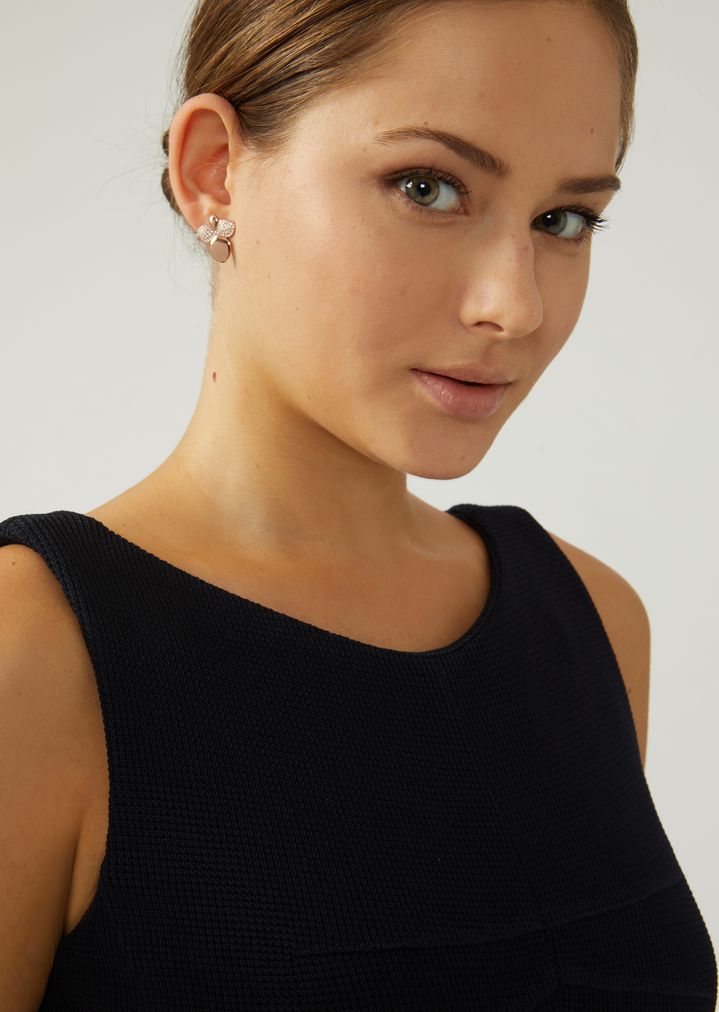 Erfly Shaped Stud Earrings With Diamonds On The Wings Woman Emporio Armani Erfly Shaped Stud Earrings With Diamonds On The Wings Earring Woman B