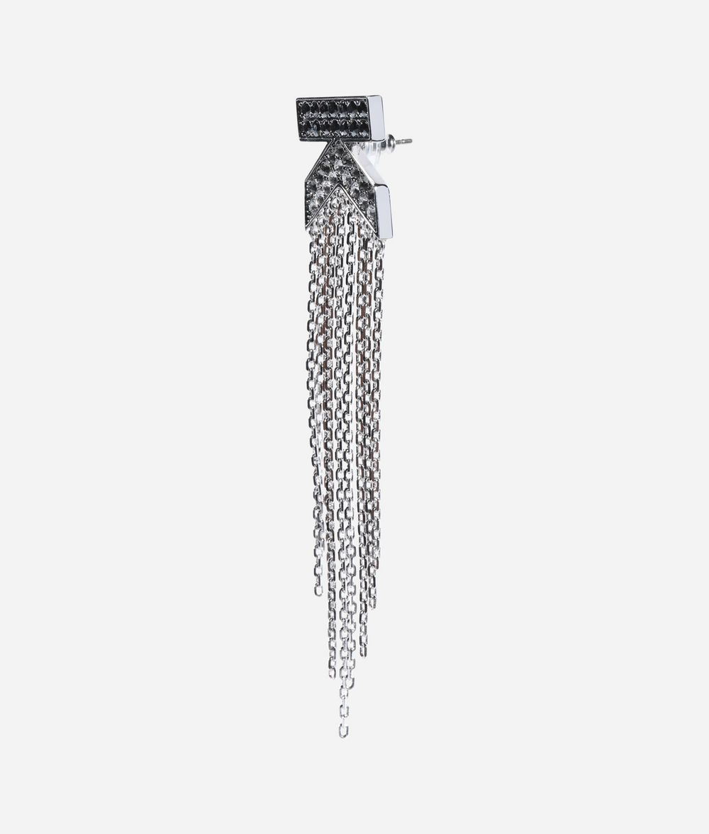 KARL LAGERFELD Double K Fringe Earrings Earring Woman d