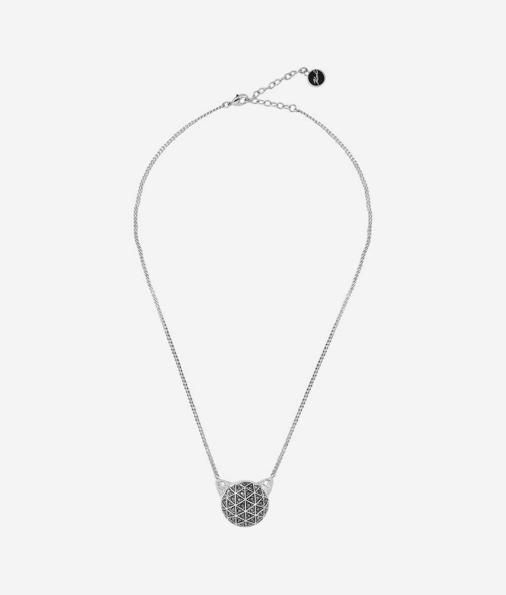 KARL LAGERFELD Collier Choupette à facettes Collier Femme f