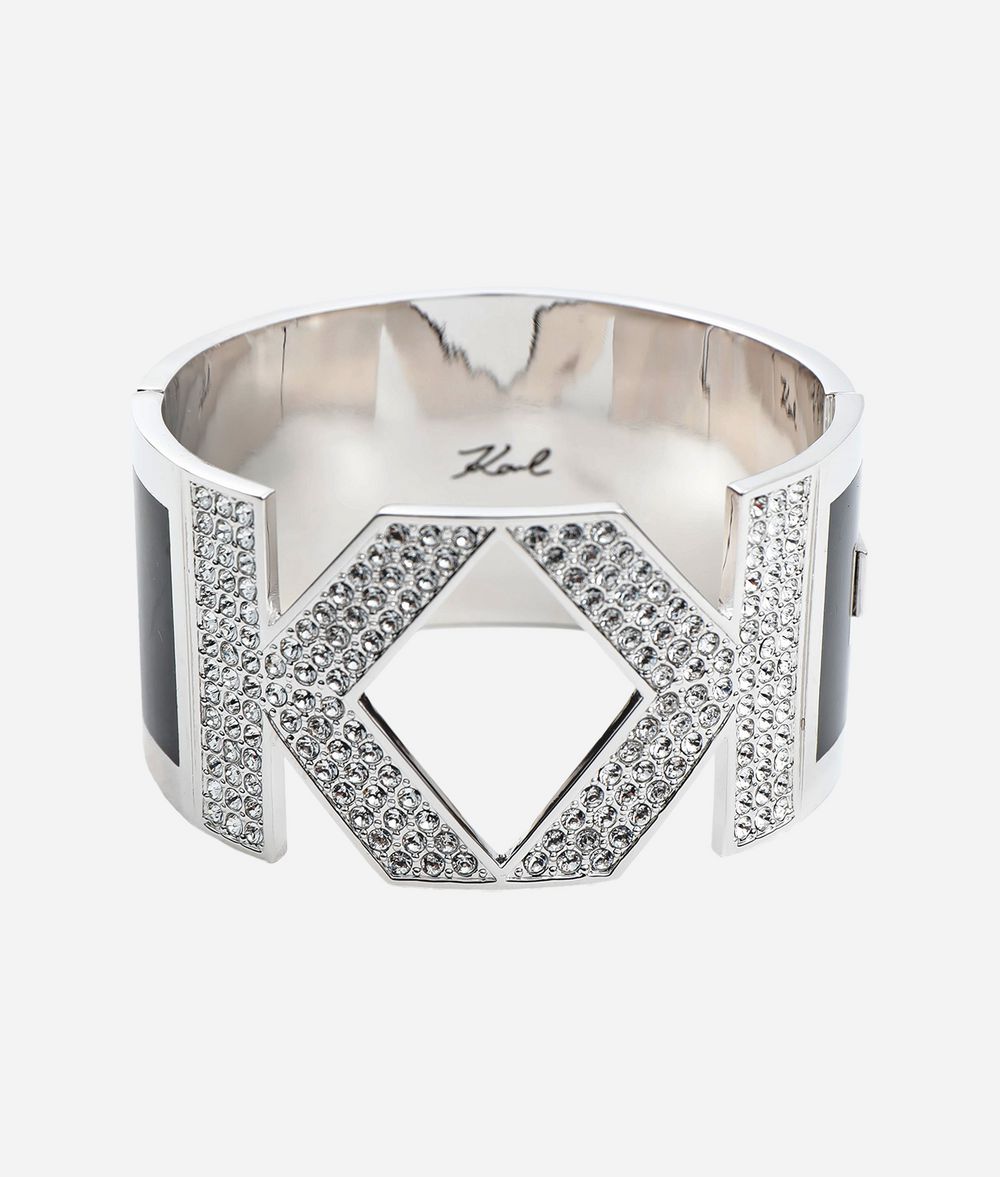 KARL LAGERFELD Bracelet manchette Double K Bracelet Femme f