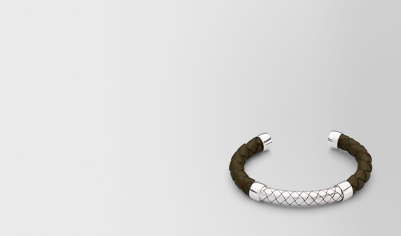 bracciale in pelle e argento landing