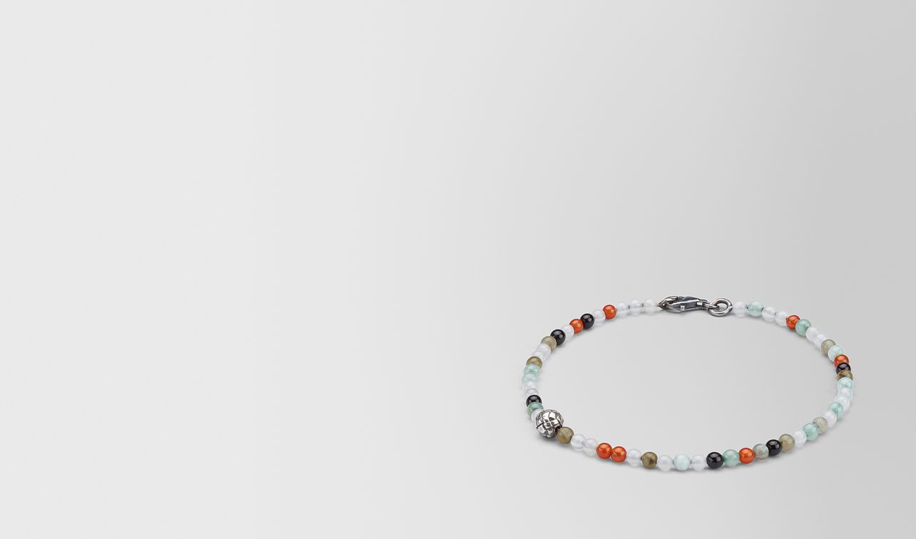 bracelet in agate and silver landing