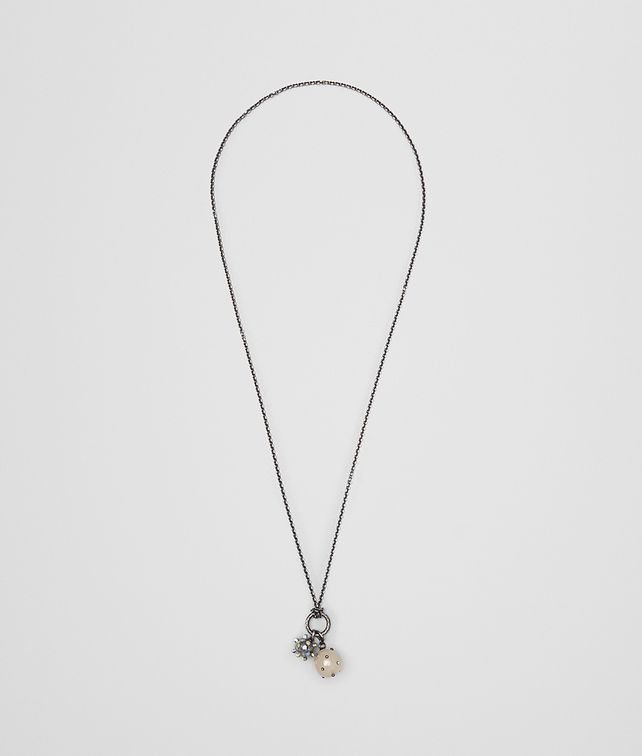 BOTTEGA VENETA PENDANT IN RESIN AND SILVER Necklace Woman fp