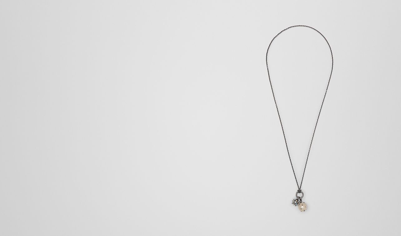 pendant in resin and silver landing