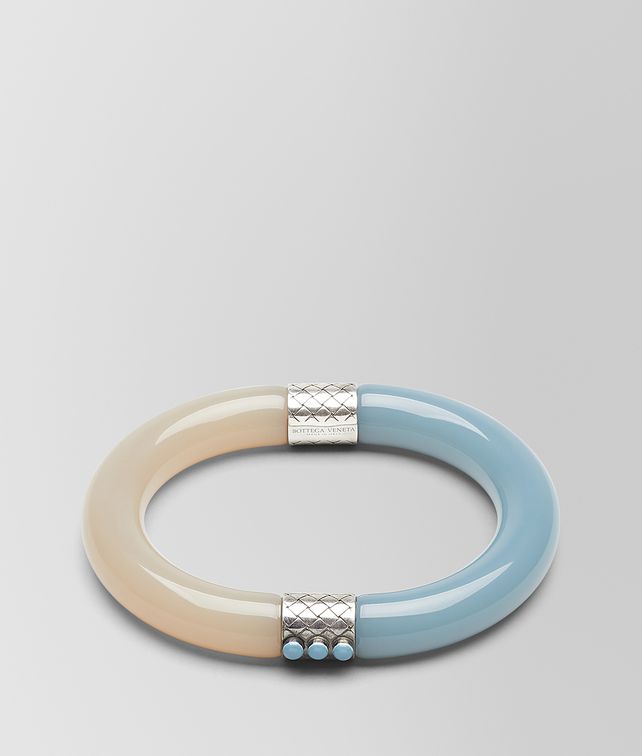 BOTTEGA VENETA BRACELET IN RESIN AND SILVER Bracelet Woman fp