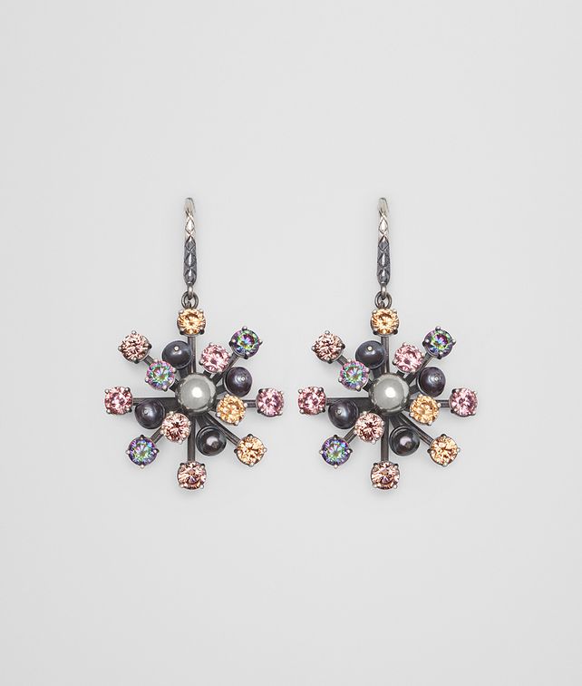 BOTTEGA VENETA EARRING IN PEARL AND ZIRCONIA Earrings Woman fp