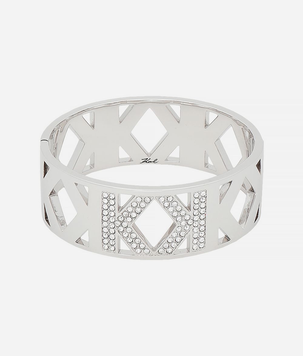 KARL LAGERFELD Manchette Double K Bracelet Femme f