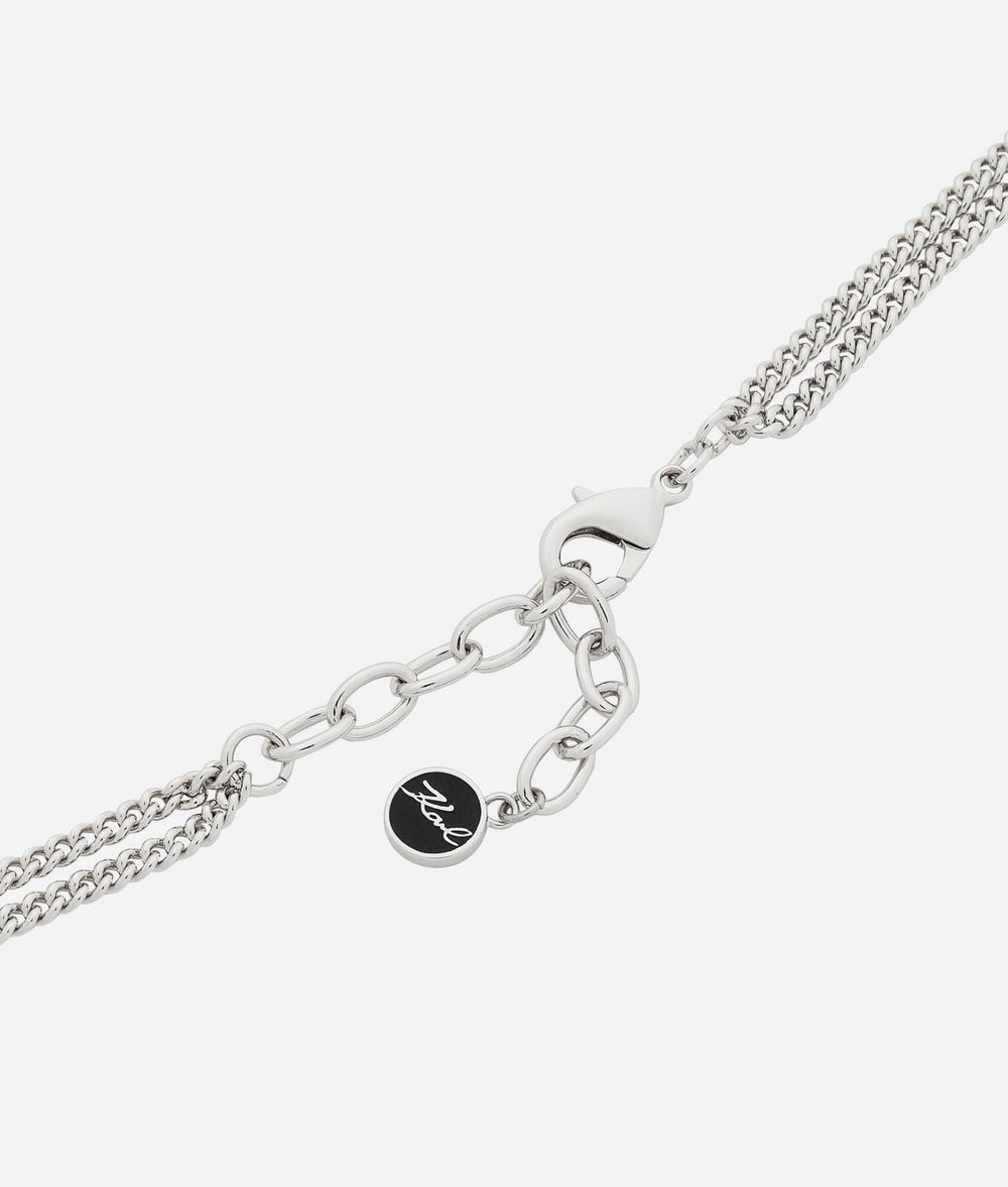 KARL LAGERFELD Double K Necklace Necklace Woman d