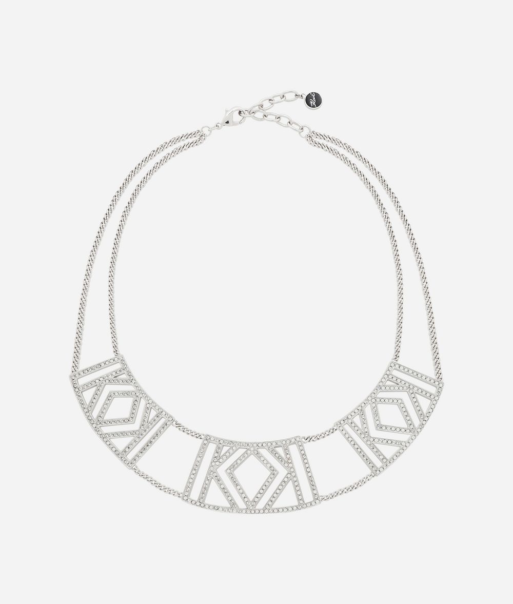 KARL LAGERFELD Double K Necklace Necklace Woman f