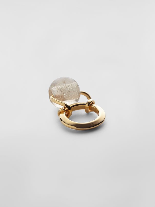 Ring Marni Ring in brass and glass Woman