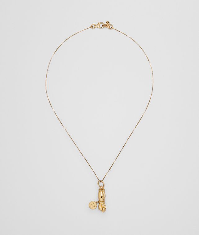 BOTTEGA VENETA CHARM NECKLACE IN STERLING SILVER Necklace Woman fp
