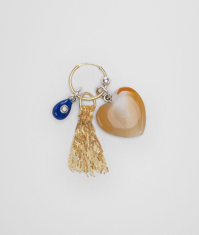 BOTTEGA VENETA EARRING IN STERLING SILVER, ZIRCONIA, AGATE AND ENAMEL Earrings Woman fp