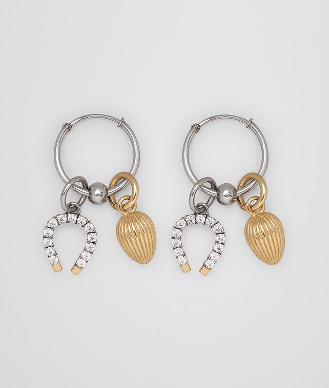BOTTEGA VENETA EARRING IN STERLING SILVER AND ZIRCONIA Earrings Woman fp