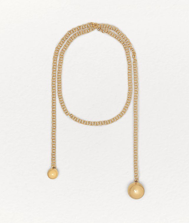 BOTTEGA VENETA NECKLACE IN STERLING SILVER Necklace Woman fp