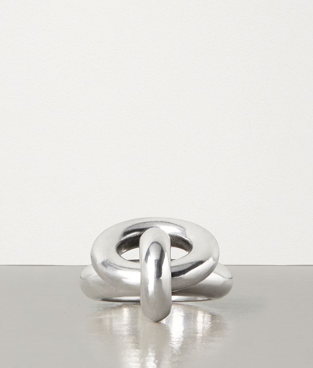 BOTTEGA VENETA RING IN STERLING SILVER Ring Woman fp