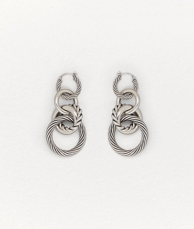 BOTTEGA VENETA EARRINGS IN STERLING SILVER Earrings Woman fp
