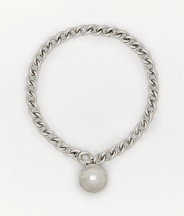 BOTTEGA VENETA NECKLACE IN STERLING SILVER Necklace Woman fp