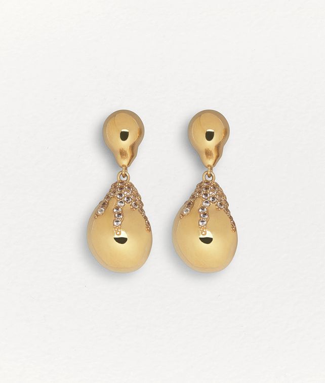 BOTTEGA VENETA EARRINGS IN ZIRCONIA AND STERLING SILVER Earrings Woman fp