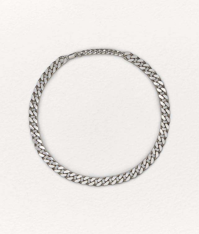 BOTTEGA VENETA NECKLACE IN STERLING SILVER Necklace Man fp