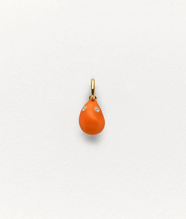 BOTTEGA VENETA PENDANT IN STERLING SILVER, ENAMEL AND ZIRCONIA Necklace E fp