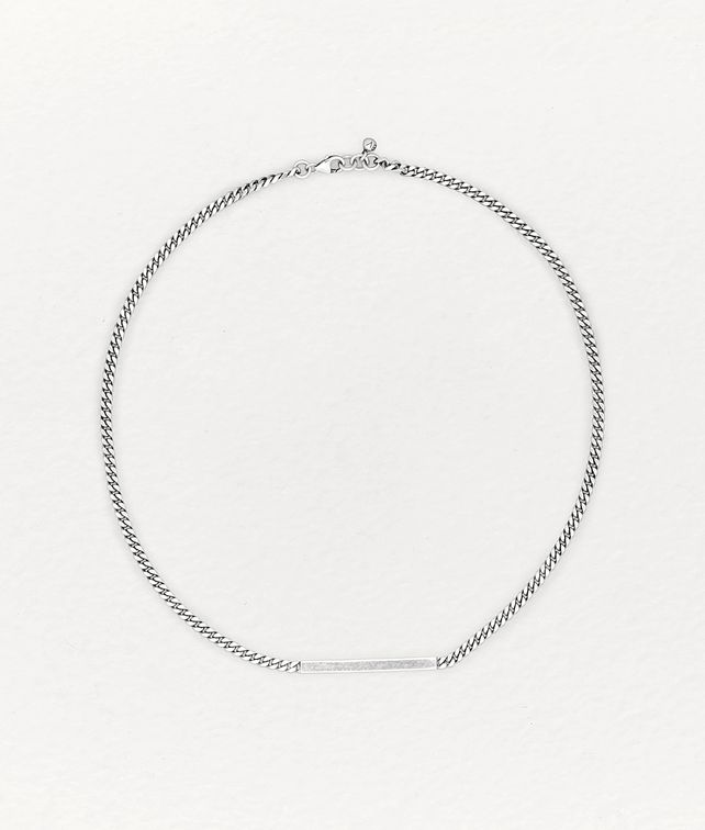 BOTTEGA VENETA NECKLACE IN STERLING SILVER Necklace Woman fp