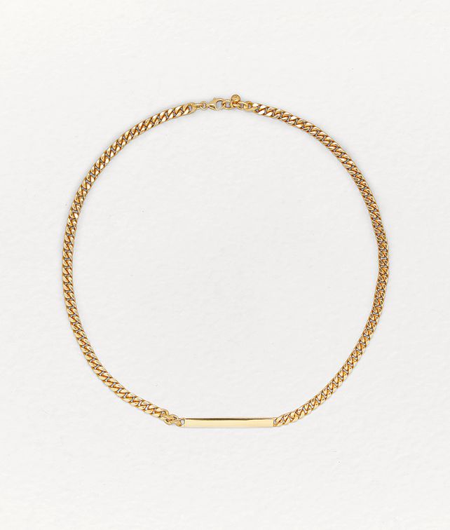 BOTTEGA VENETA NECKLACE IN STERLING SILVER Necklace Woman fp