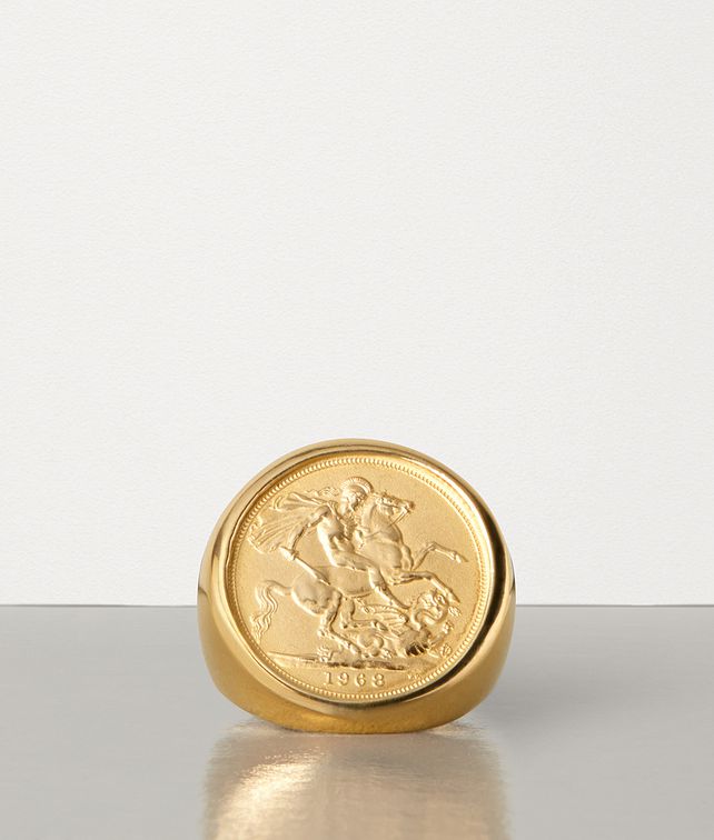 BOTTEGA VENETA RING IN GOLD PLATED SILVER Ring E fp