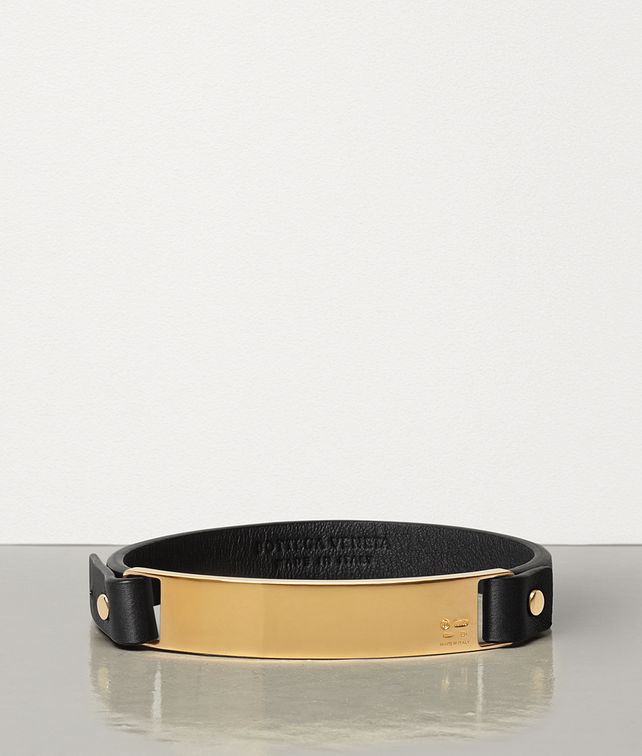 BOTTEGA VENETA BRACELET IN STERLING SILVER AND NAPPA Bracelet E fp