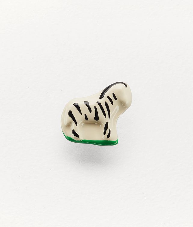 BOTTEGA VENETA PIN IN STERLING SILVER AND ENAMEL Other Jewellery Woman fp