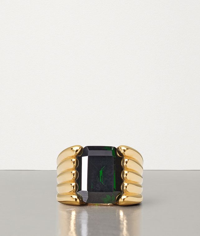 BOTTEGA VENETA RING IN ZIRCONIA AND STERLING SILVER Ring Woman fp