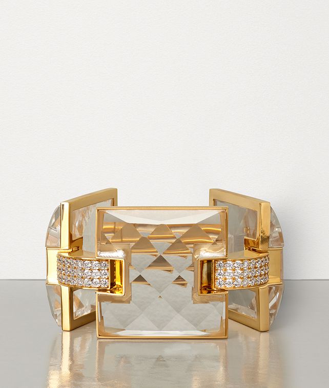 BOTTEGA VENETA BRACELET IN QUARTZ, ZIRCONIA AND STERLING SILVER Bracelet Woman fp