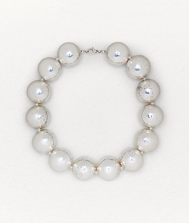 BOTTEGA VENETA NECKLACE IN STERLING SILVER Necklace Woman fp