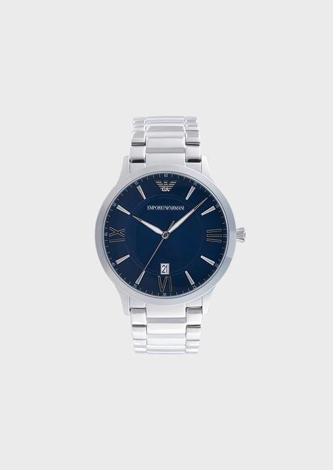 Men S All Watches Emporio Armani Steel Strap Watch