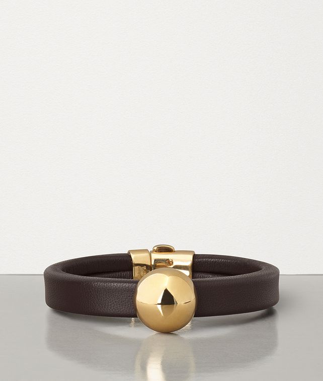 BOTTEGA VENETA BRACELET IN GOLD PLATED SILVER AND NAPPA Bracelet Woman fp