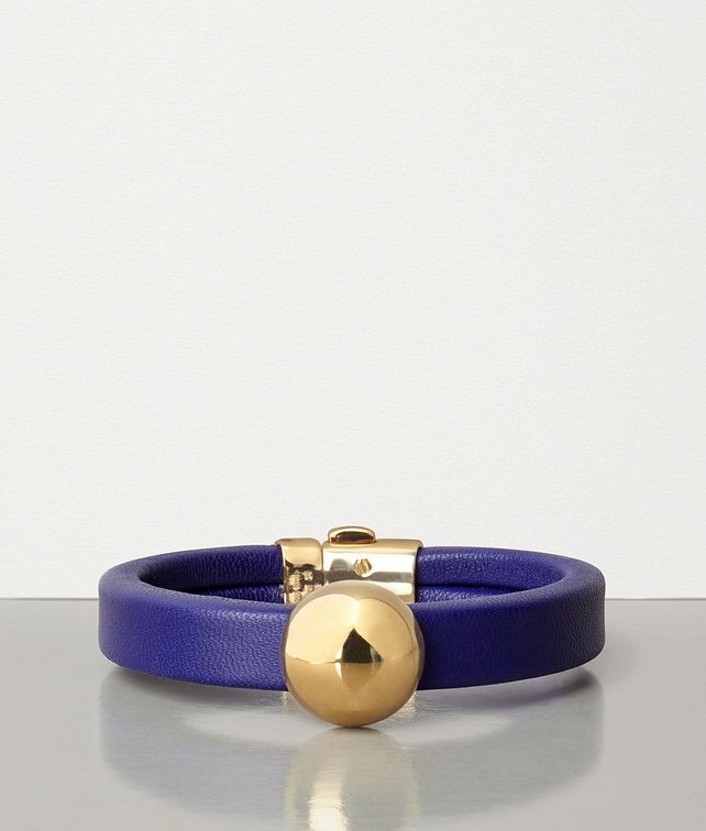 BOTTEGA VENETA BRACELET IN GOLD PLATED SILVER AND NAPPA Bracelet Woman fp