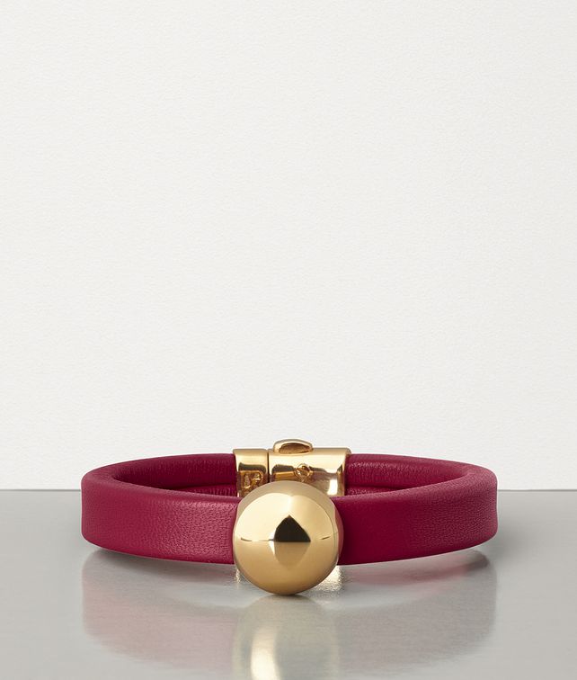 BOTTEGA VENETA BRACELET IN GOLD PLATED SILVER AND NAPPA Bracelet Woman fp