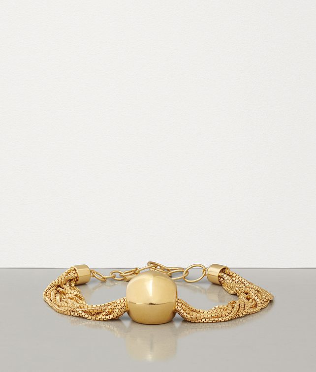 BOTTEGA VENETA NECKLACE IN GOLD PLATED SILVER Necklace Woman fp