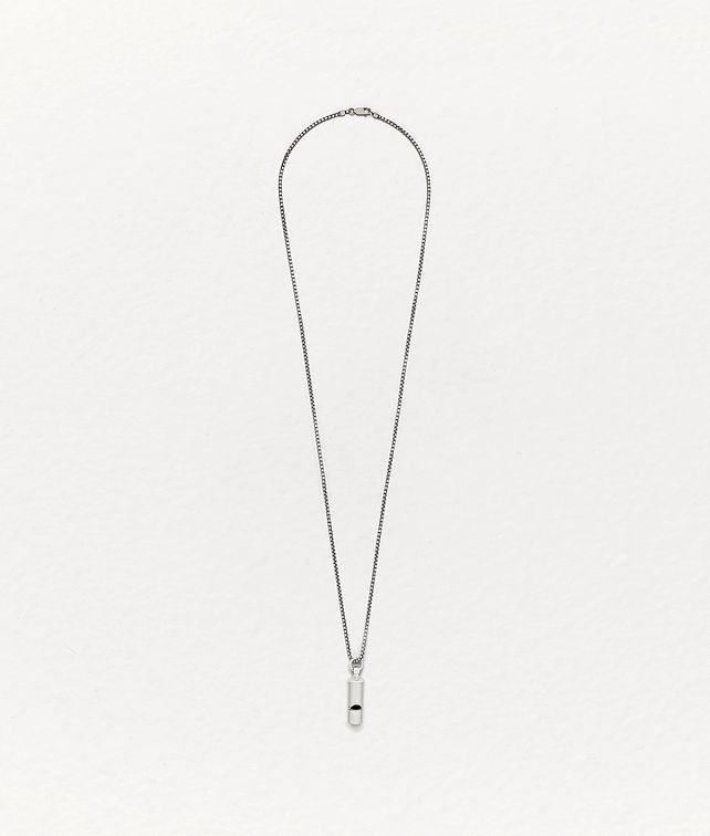 BOTTEGA VENETA PENDANT IN SILVER Necklace Man fp