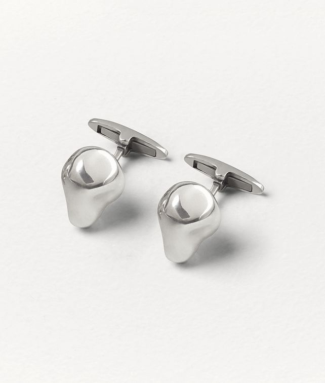 BOTTEGA VENETA CUFFLINKS IN SILVER Other Jewellery Man fp