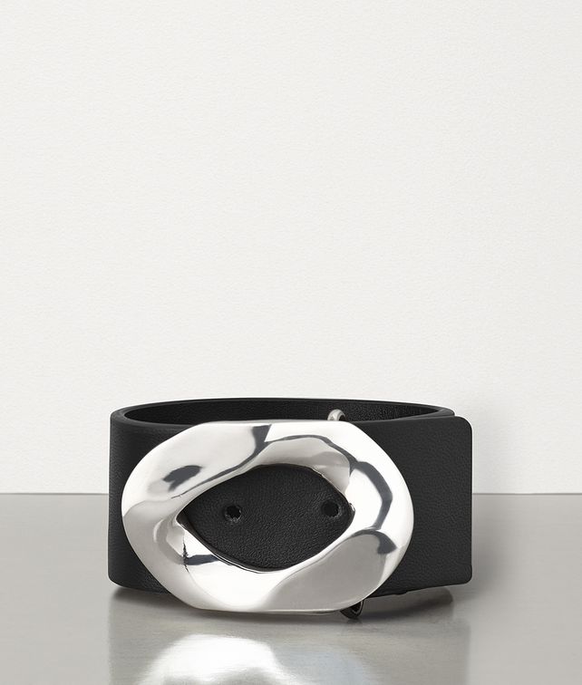 BOTTEGA VENETA BRACELET IN SILVER AND NAPPA Bracelet Man fp