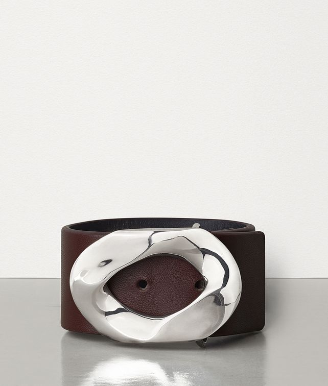 BOTTEGA VENETA BRACELET IN SILVER AND NAPPA Bracelet Man fp